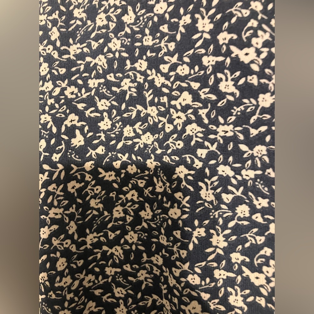 Blue Floral Midi Dress - Picture 3 of 4